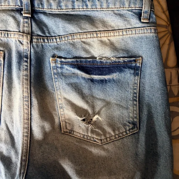 Free People Pearl Bejeweled Straight leg distressed jeans, 29 - Picture 11 of 14